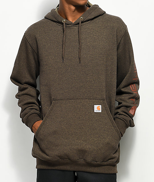 Carhartt Brown Hoodie
 Carhartt Midweight Signature Brown Hoo