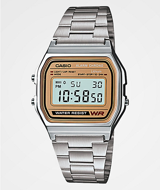 casio a158 silver