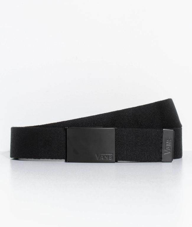 Vans Deppster Black Charcoal Checkered Belt Zumiez