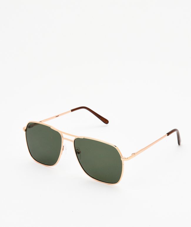 Empyre Hayes Gold & Green Sunglasses - Empyre