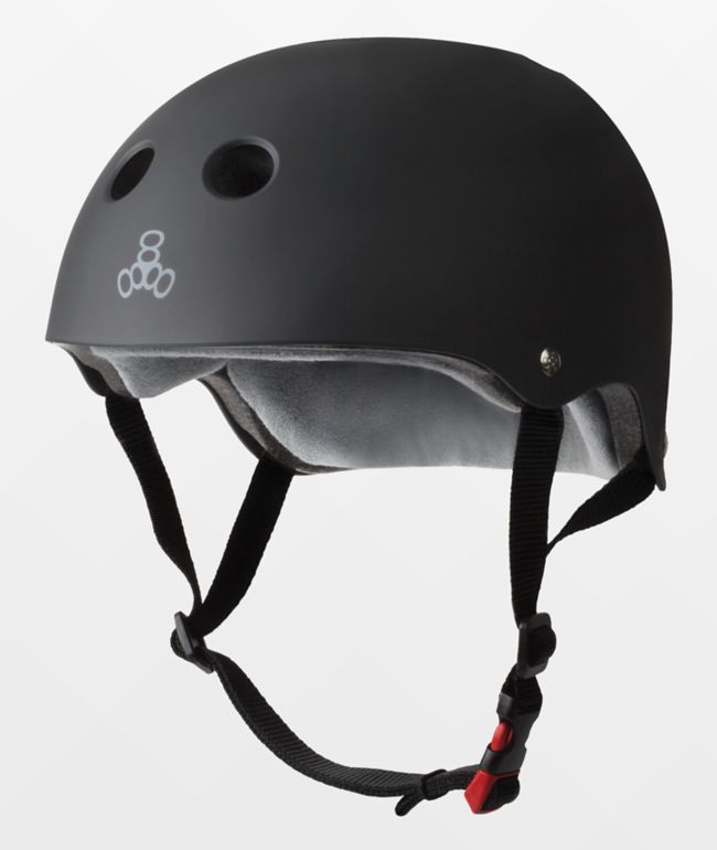 Triple Eight Certified Sweatsaver Black Multi-Sport Helmet - Triple 8