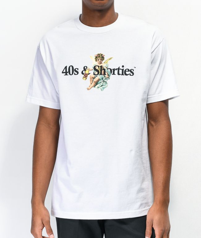 40s & Shorties Wanna Thug White T-Shirt | Zumiez