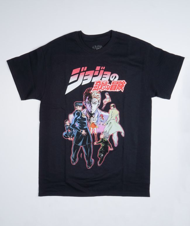 Jojo s Bizarre Adventure Squad Black T Shirt Zumiez