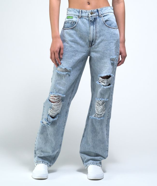 ZIZOCWA 80S 90S Style Lightweight Jogger Size Denim Women'S Bell Bottoms  Pants Casual Button Zipper Pocket Jeans Tassels Pants Womens Distressed Jean
