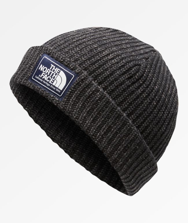 The North Face TNF Logo Box Black Beanie Zumiez