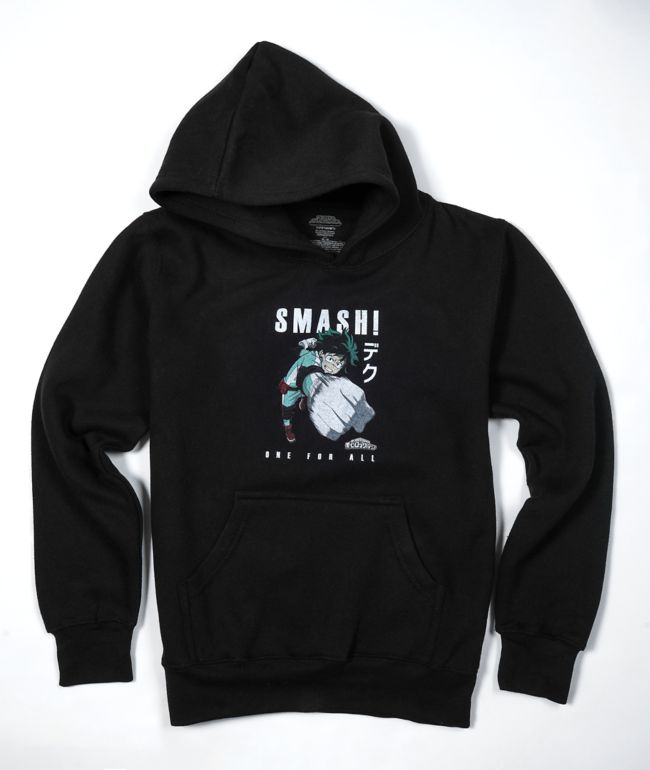 My Hero Academia Kids Bakugo Deku Uraraka Black Hoodie Zumiez