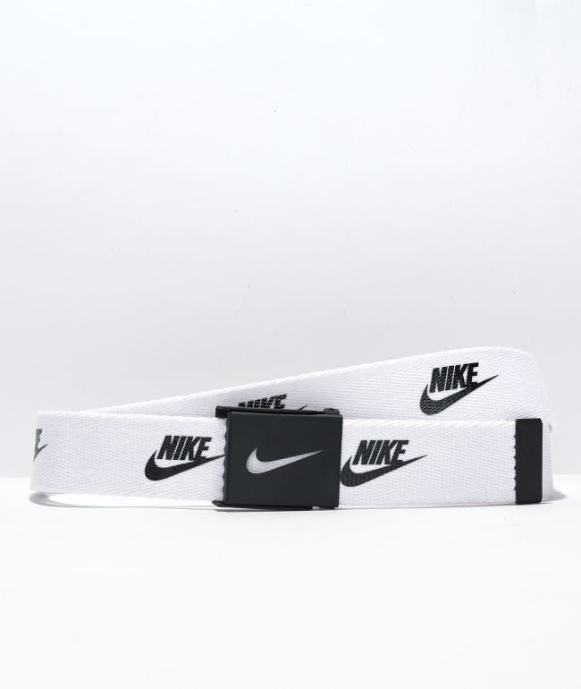 NIKE GOLF MEN'S SINGLE WEB BELT BLACK ADJUSTABLE TO FIT UP TO SIZE 42 (W40)