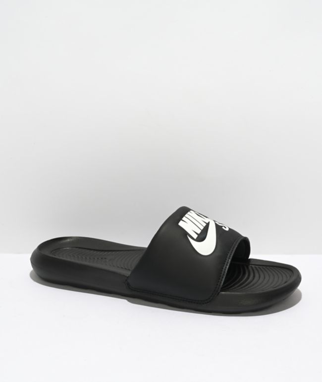 Nike Icon Classic Black White Platform Sandals Zumiez