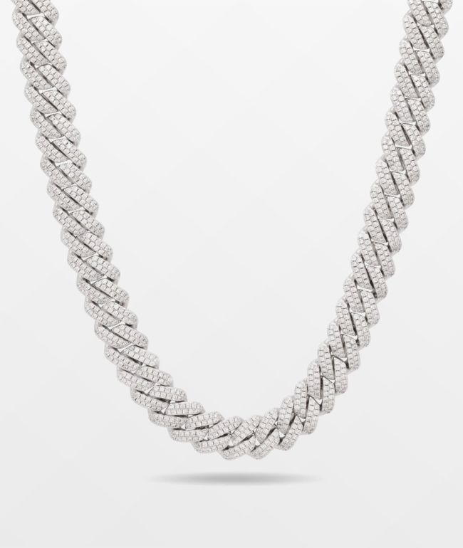 Artist Collective Drip Face 10 Silver Chain Necklace