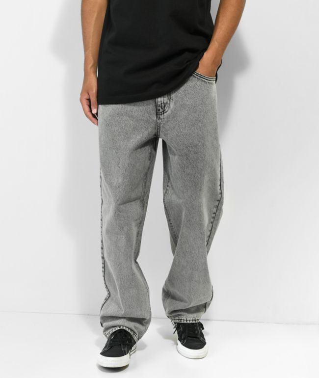 Champion Reverse Weave Small C Grey Sweatpants