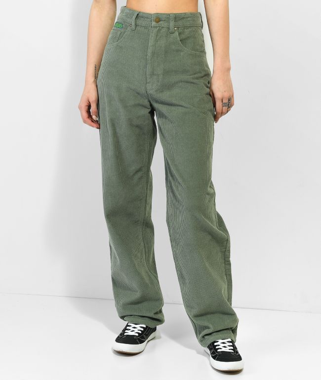 Empyre Loose Fit Olive Cargo Skate Pants