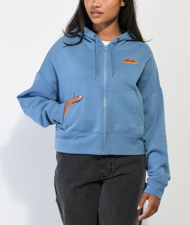 Blue champion hoodie sales zumiez