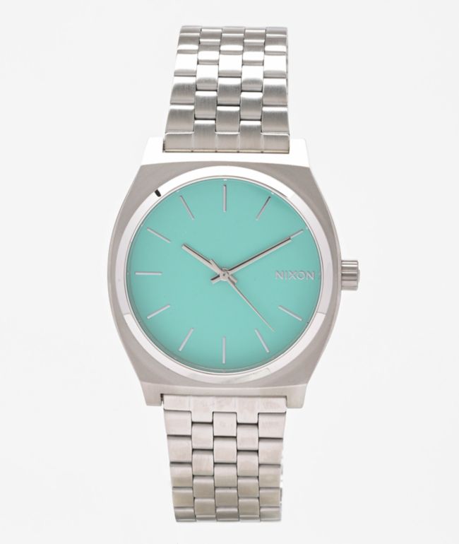 Nixon Medium Time Teller Silver, Indigo & Denim Analog Watch