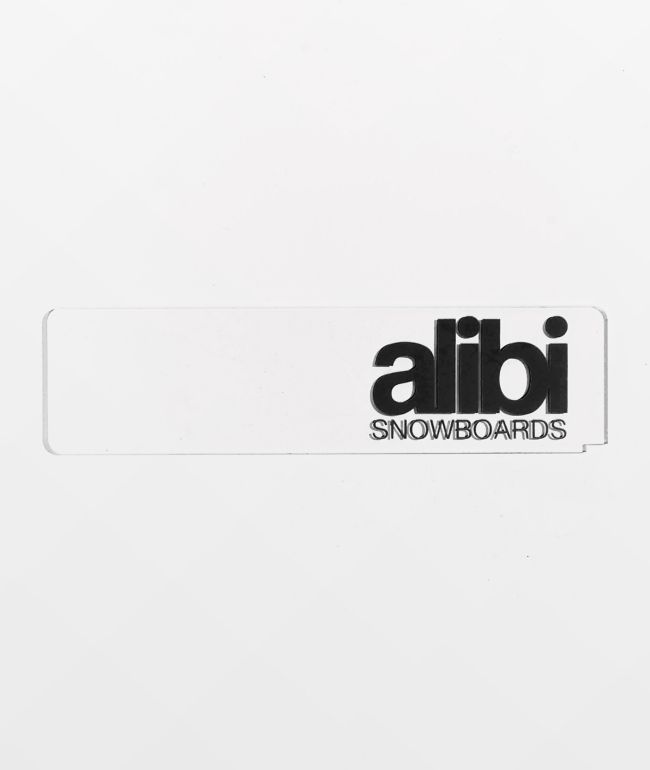 Alibi Clear & Black Wax Scraper - Alibi
