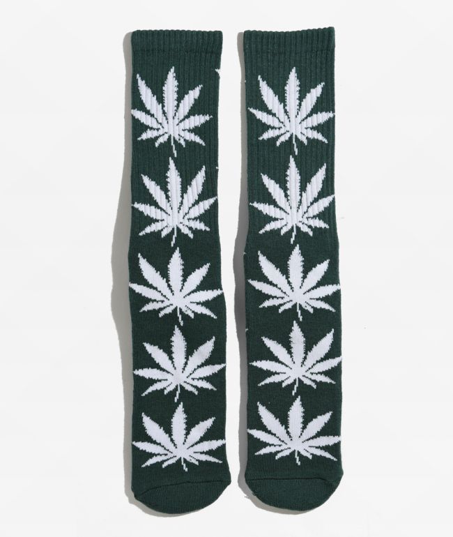 HUF Digital Plantlife White Crew Socks Zumiez