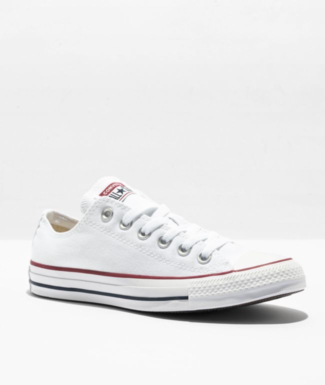 All white on sale low cut converse