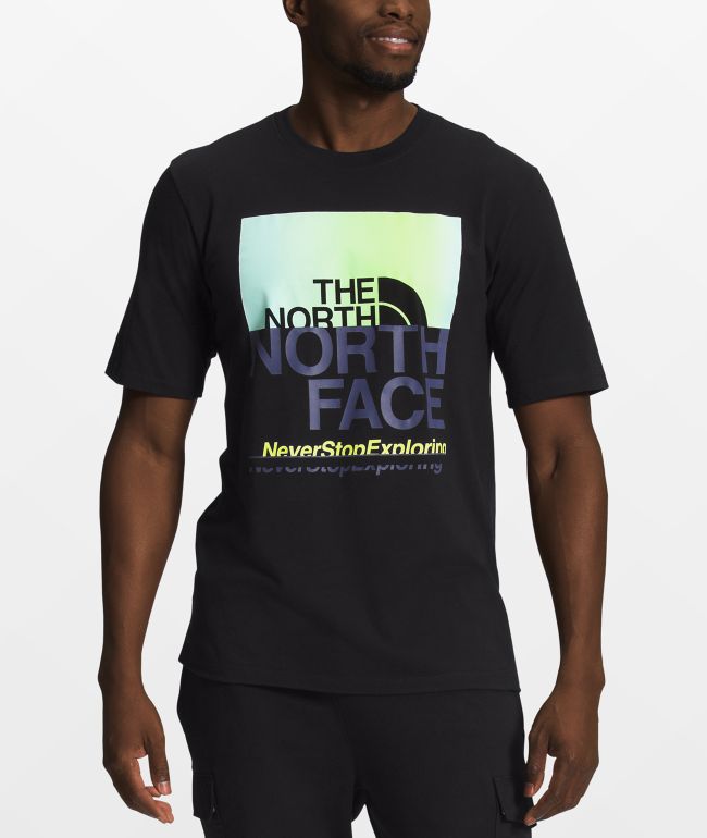 The North Face Box NSE Black & White Long Sleeve T-Shirt