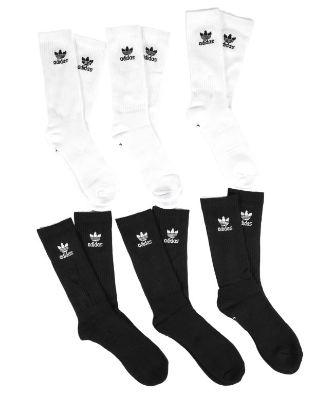 adidas Training 3 pack crew socks in white