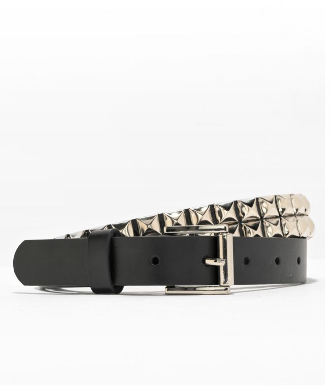 Empyre Black Silver Studded Belt Zumiez