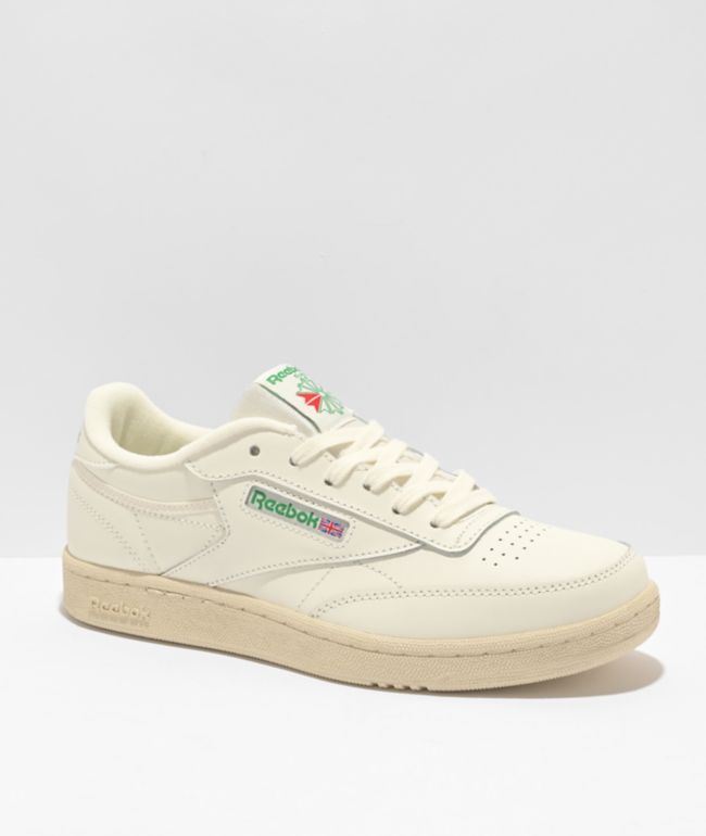 Green and cheap white reebok