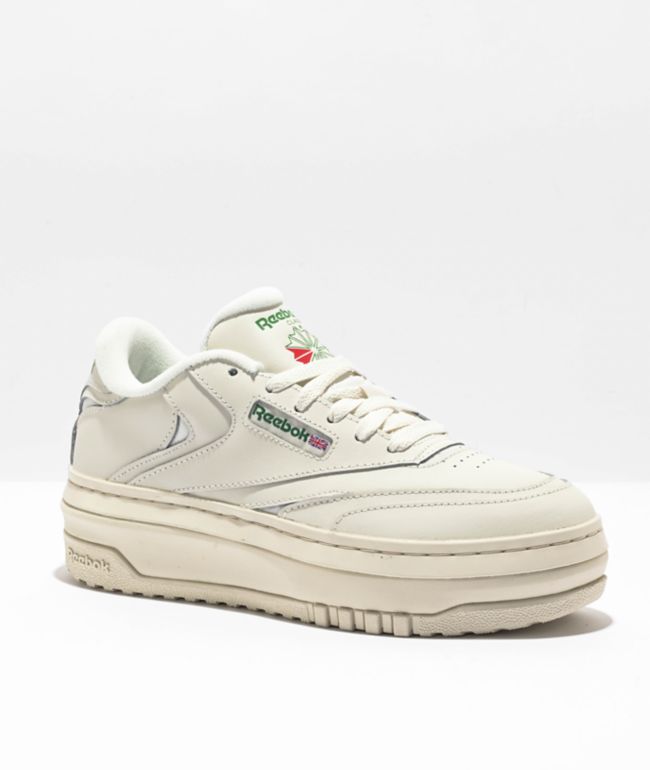  Reebok Women's Club C Double Revenge Sneaker, Chalk/Oat/Chalk,  5