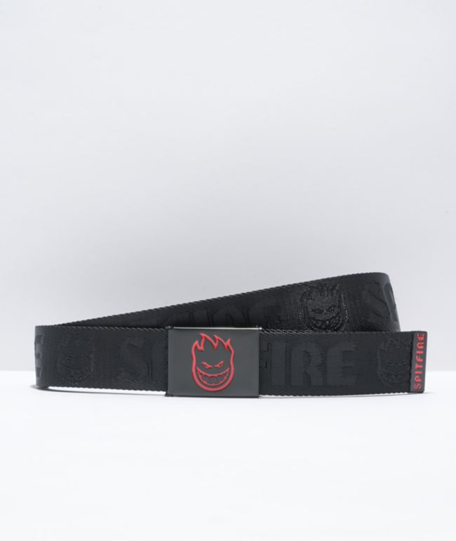 Spitfire Bighead Hombre Black Web Belt - Spitfire