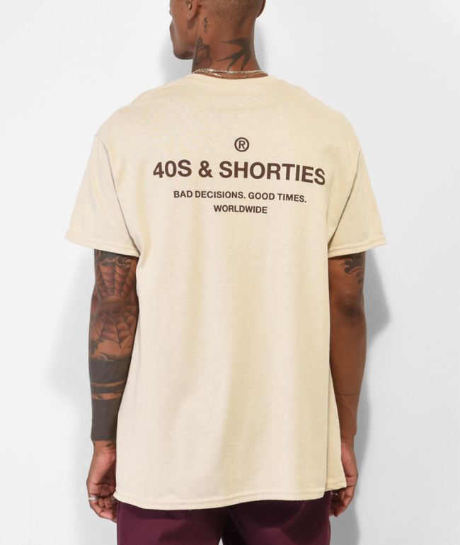 40s & Shorties Wanna Thug White T-Shirt | Zumiez