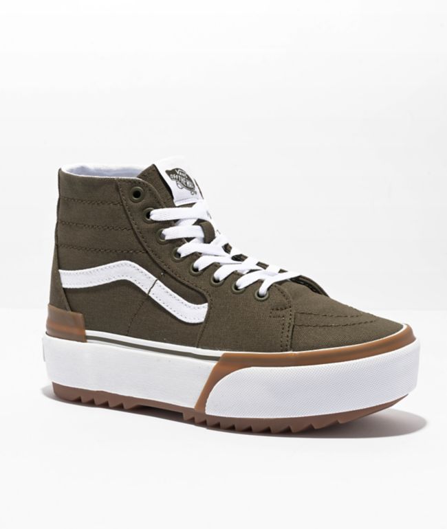 Vans high top hombre hot sale olive