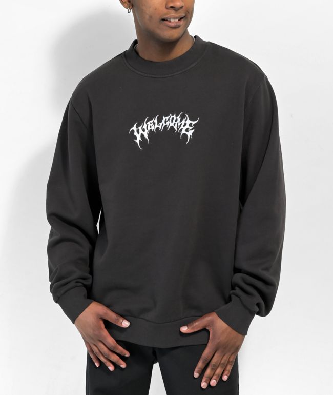 Zine Basics Black Crewneck Sweatshirt