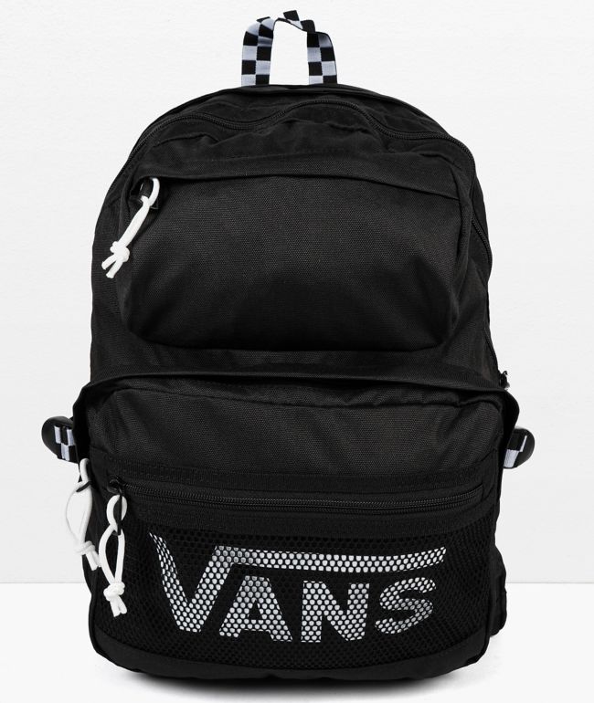 Vans realm black store canvas backpack