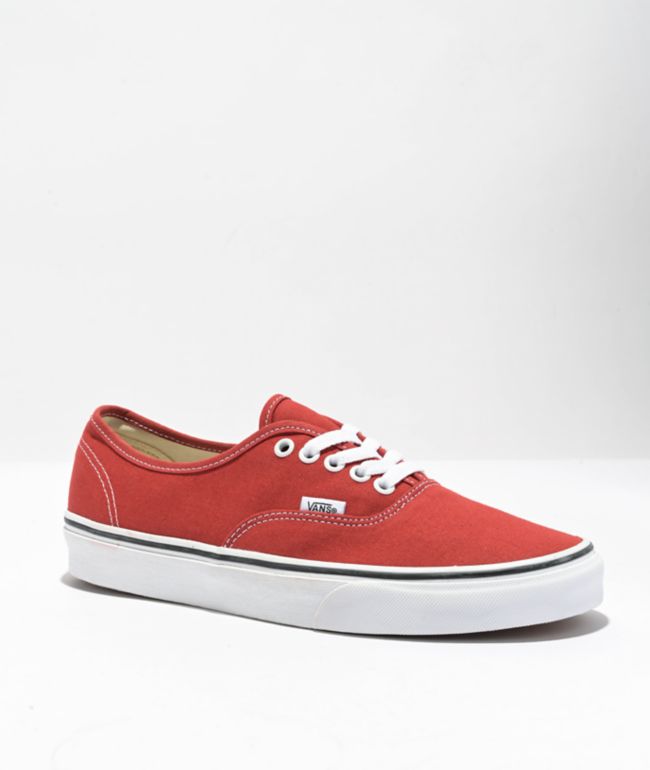 Vans Authentic Corduroy Rumba Red Skate Shoes