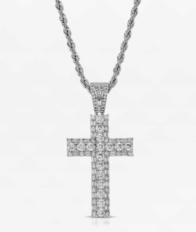 The Gold Gods Diamond Royal Cross Pendant 22