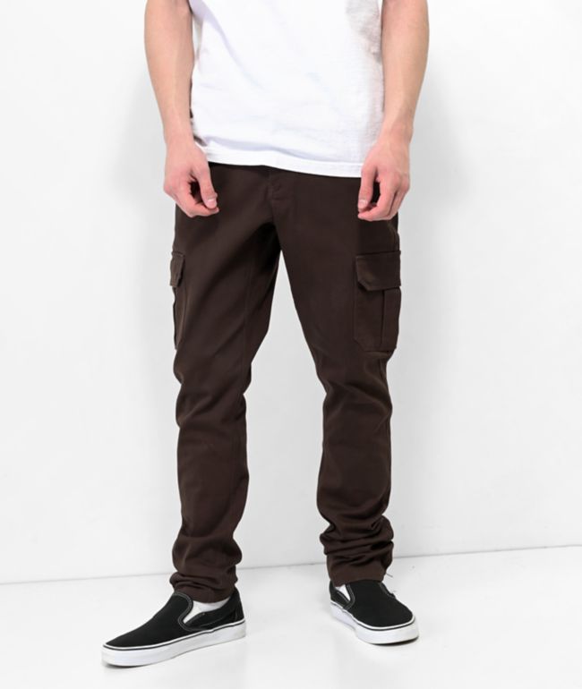 Empyre Loose Fit Embroidered Black Cargo Skate Pants