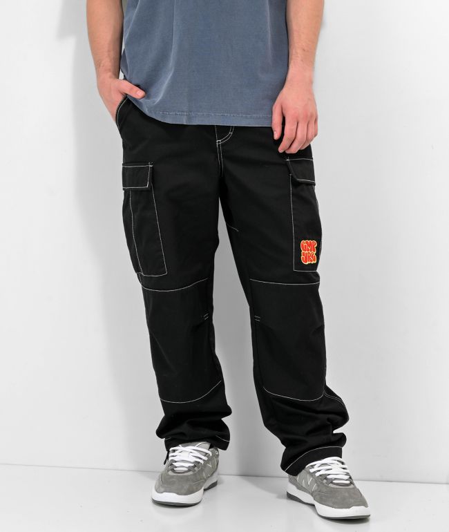 Empyre Loose Fit Blue Denim Cargo Skate Jeans