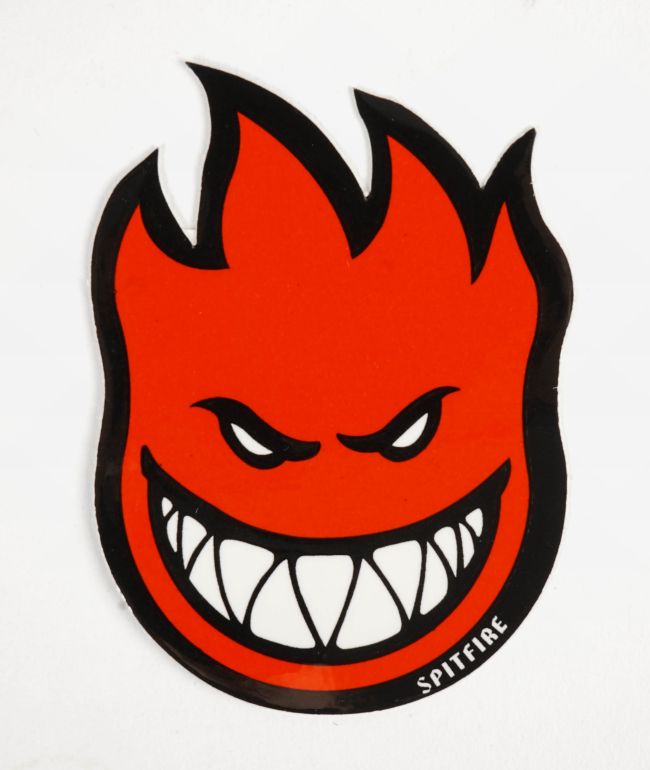 Spitfire Fireball Red Sticker - Spitfire