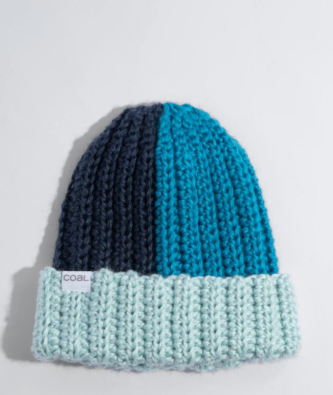 Coal Naima Blue Crochet Beanie - Coal
