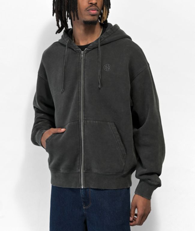 Ninth Hall Fundamentals Black Wash Hoodie