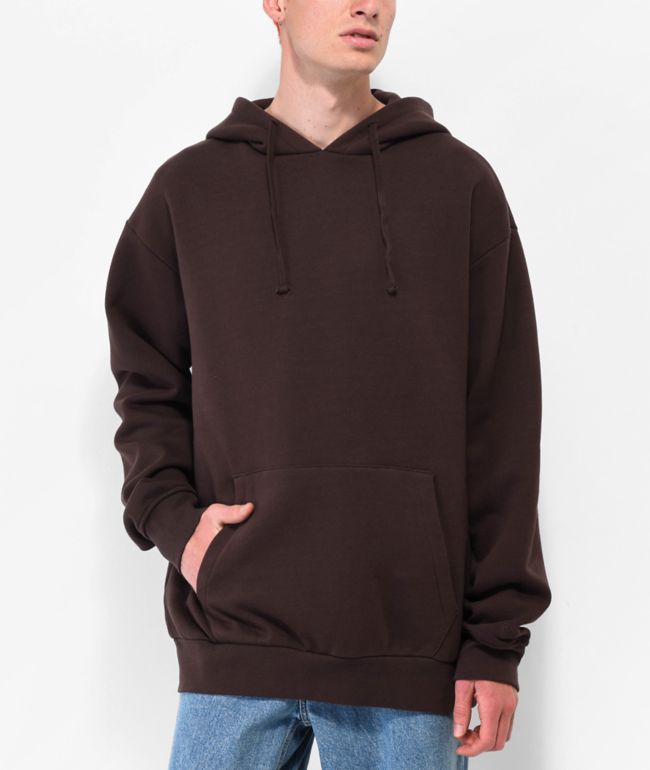 Zine Basics Brown Zip Hoodie Zumiez