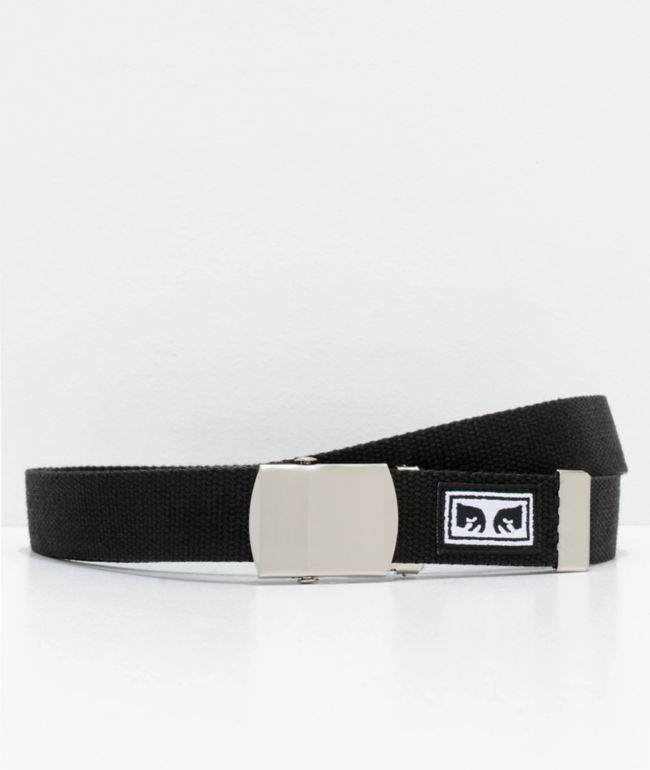 Obey Big Boy Black Web Belt - Obey