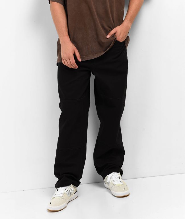 Empyre Black Canvas Carpenter Skate Pants - Empyre