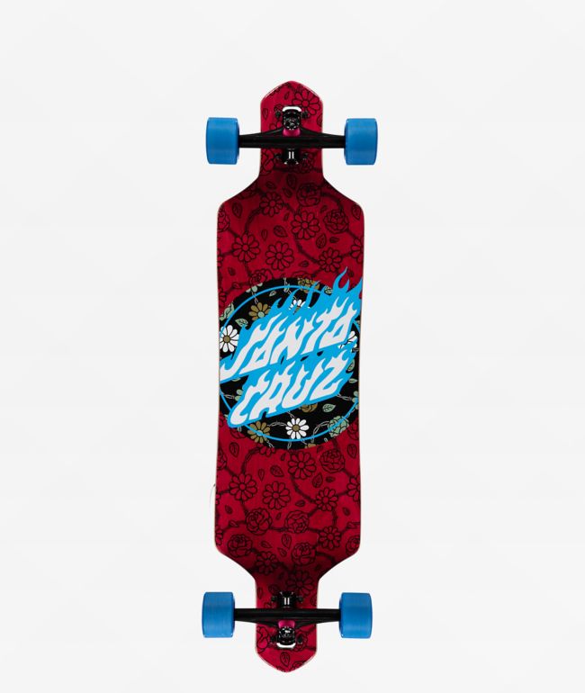 santa-cruz-floral-flame-dot-36-drop-through-longboard-complete