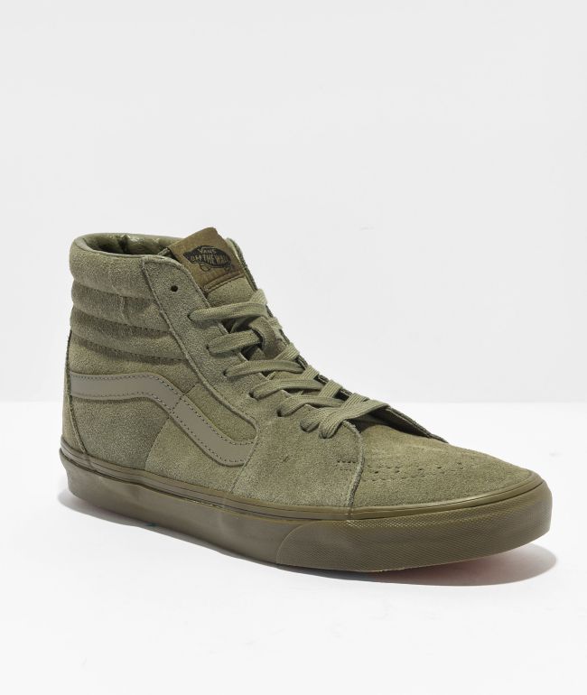 Vans coated canvas 2024 sk8-hi reissue mens shoes