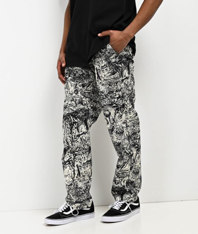 Vans Beer Skull Relaxed Black Sweatpants