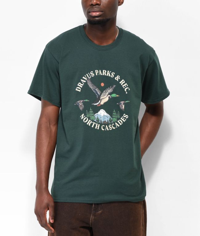 Dravus Parks & Rec Green T-Shirt - Dravus