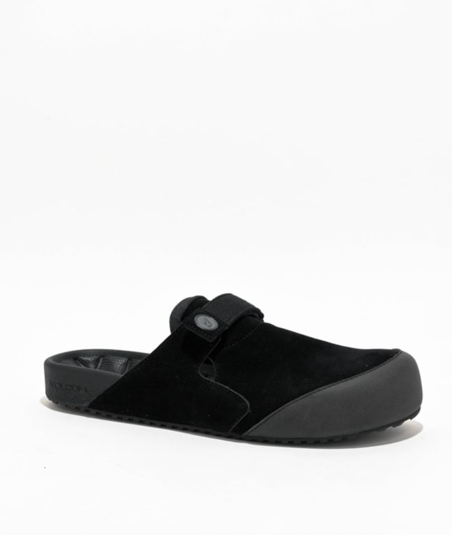 Volcom Stone Clogger Black Slide Sandals - Volcom