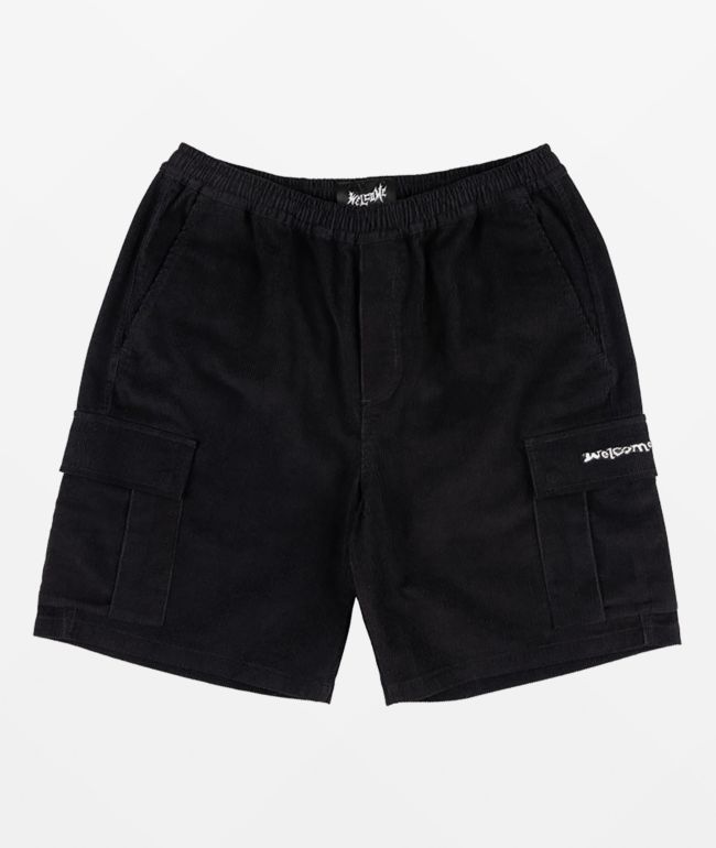 Welcome Barb Black Mesh Shorts