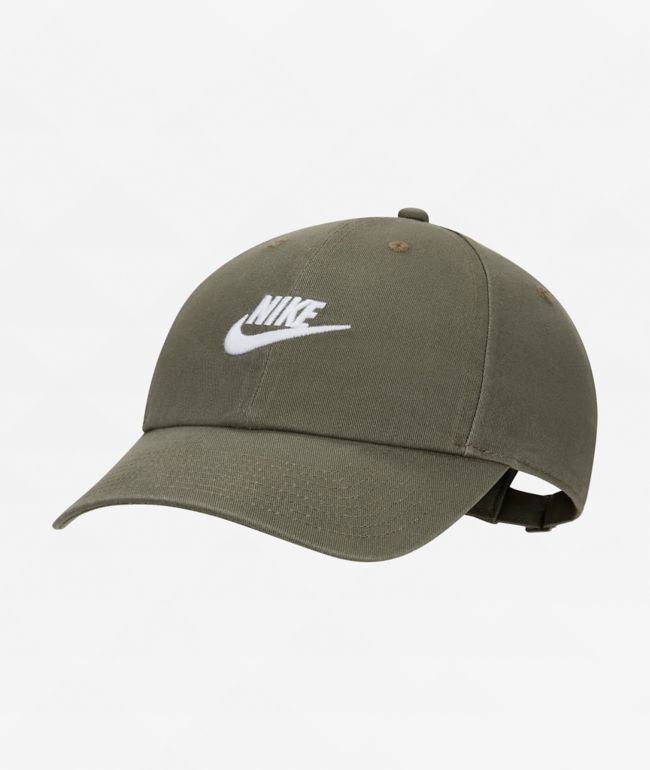 Nike Sportswear Club Khaki Olive Strapback Hat Zumiez