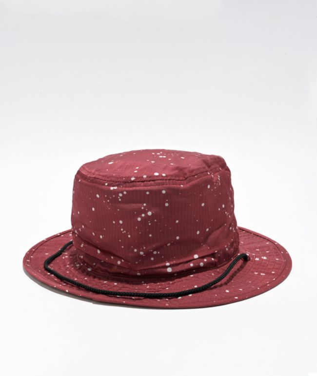 Coal The Traverse Burgundy Splatter Boonie Hat - Coal