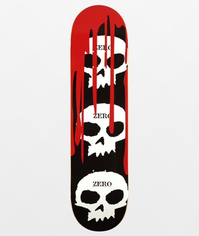 Zero 3 Skull Blood 8.0"  Skateboard Deck - Zero