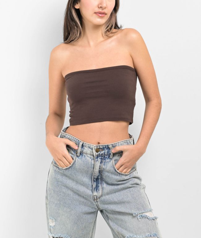tope information｜tube top Buckle Tube Top Gray | Dynamite